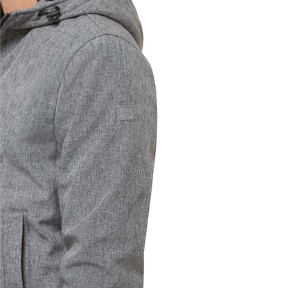 Dockers Men's Softshell Sherpa Lined Bomber Jacket, Heather Grey, XX-Large Tall