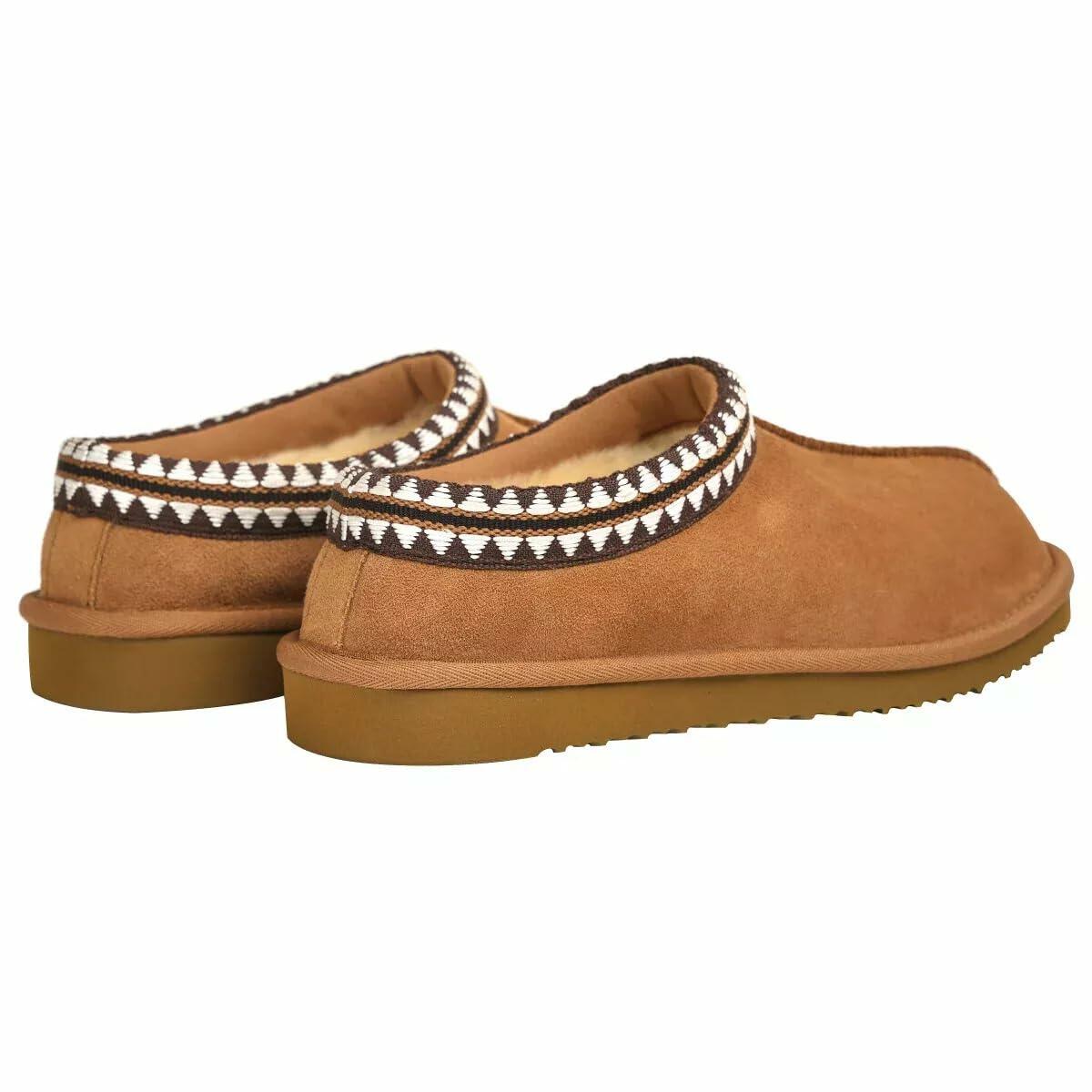 Kirkland Signature Unisex Shearling Slipper Havane (Chestnut, US Footwear Size System, Adult, Men, Numeric, Medium, 10)