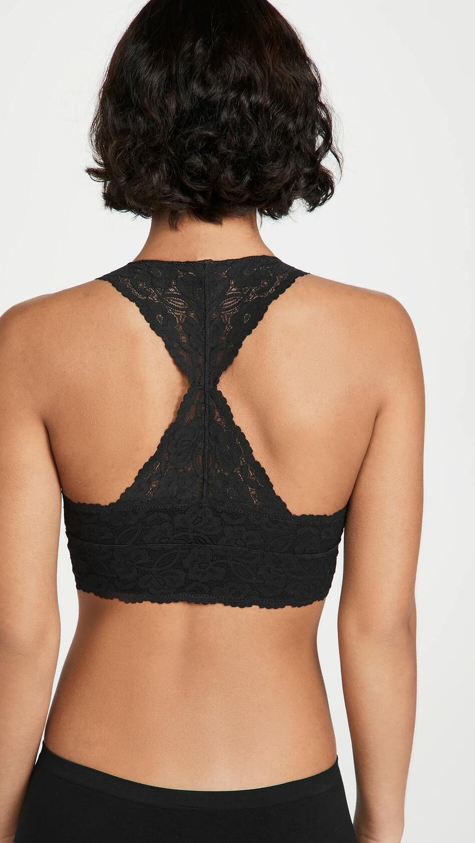Free People Galloon Lace Racerback Navy SM