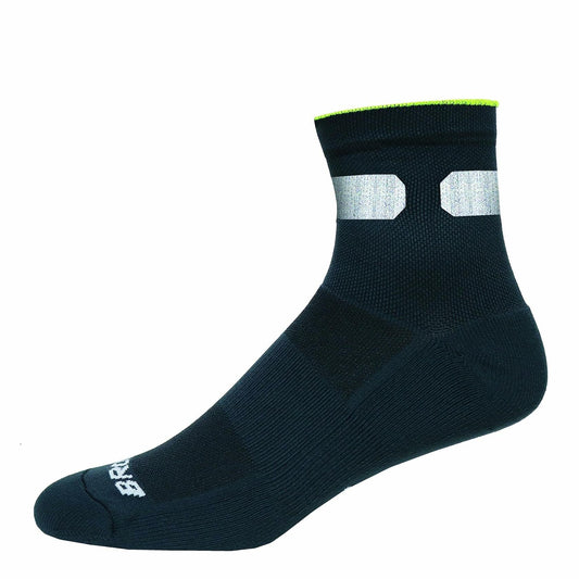 Brooks Carbonite Socks Black/Carbon MD (US Men's Shoe 6-8.5, Women's Shoe 7-9.5)