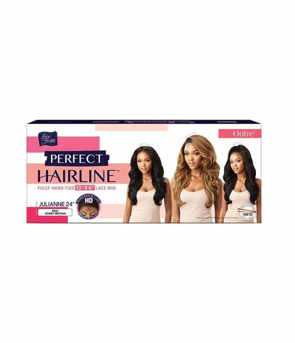 Outre Perfect Hair Line Synthetic 13x6 Faux Scalp Lace Front Wig - JULIANNE 24 (1B Off Black)