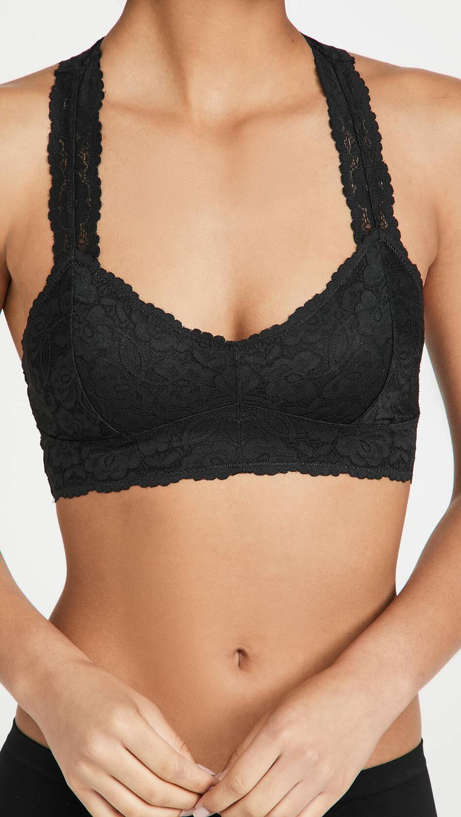 Free People Galloon Lace Racerback Navy SM