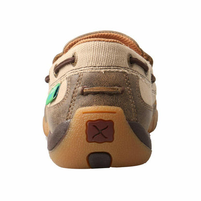 Twisted X Women's Slip-On Driving Moc, Moc Toe, Khaki & Multi, 6 M