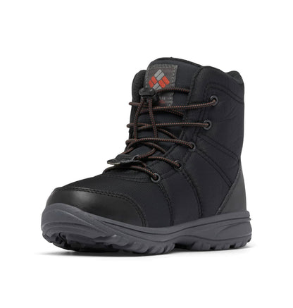 Columbia Youth Unisex Fairbanks Omni-Heat, Black/Warp Red, 4