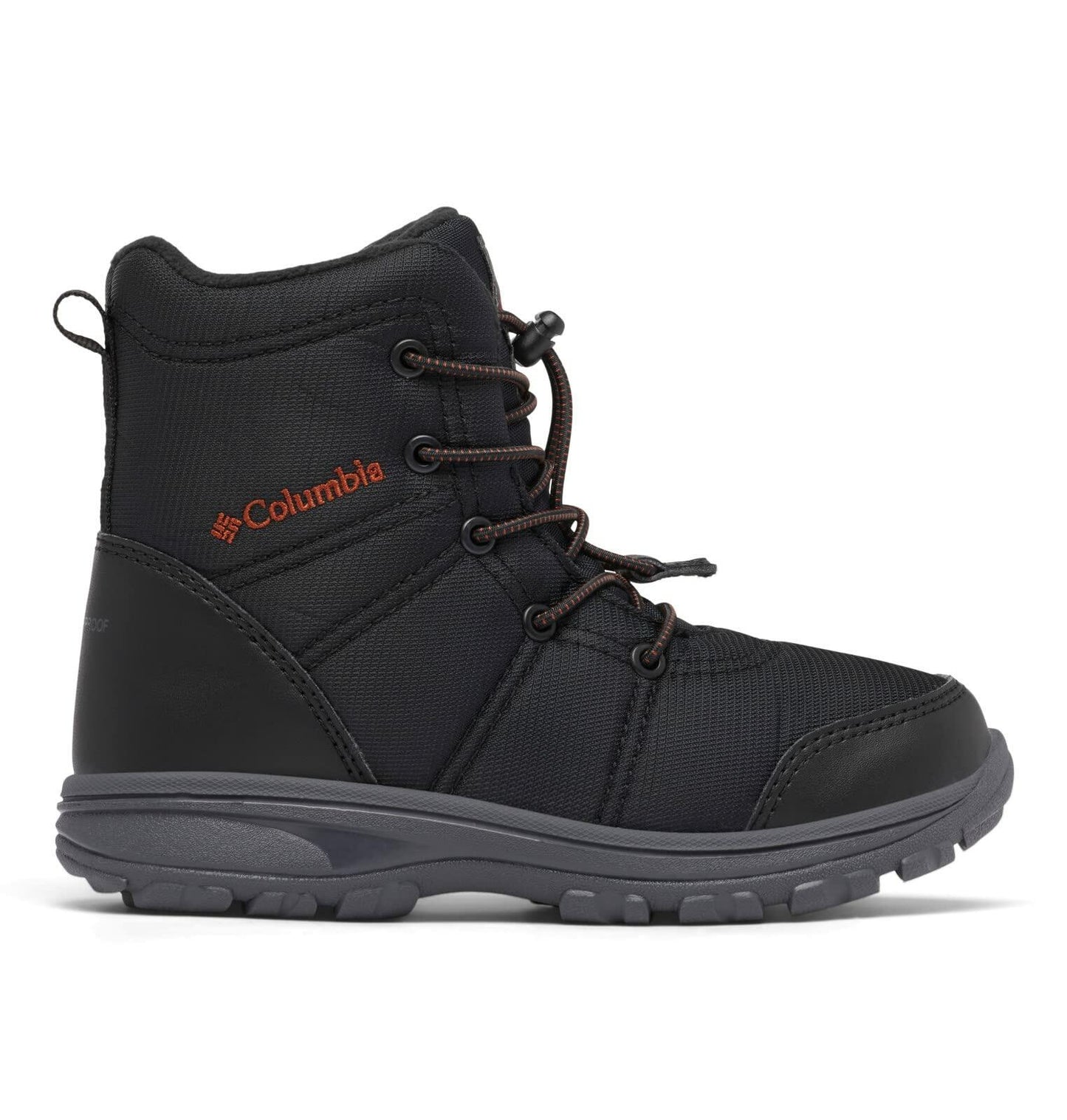 Columbia Youth Unisex Fairbanks Omni-Heat, Black/Warp Red, 4