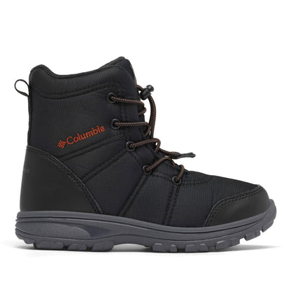 Columbia Youth Unisex Fairbanks Omni-Heat, Black/Warp Red, 4