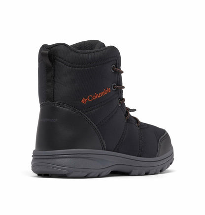 Columbia Youth Unisex Fairbanks Omni-Heat, Black/Warp Red, 4