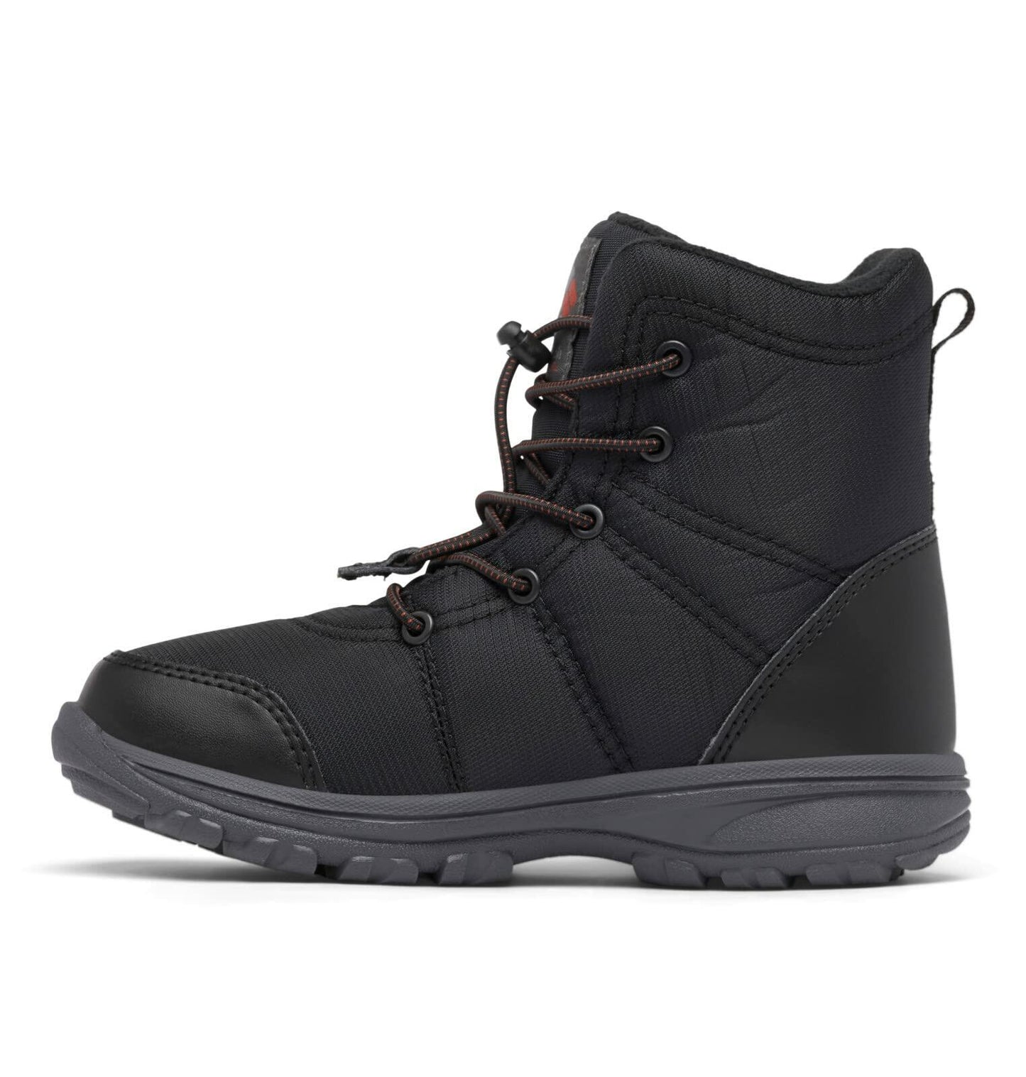 Columbia Youth Unisex Fairbanks Omni-Heat, Black/Warp Red, 4