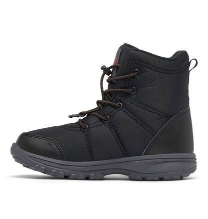 Columbia Youth Unisex Fairbanks Omni-Heat, Black/Warp Red, 4