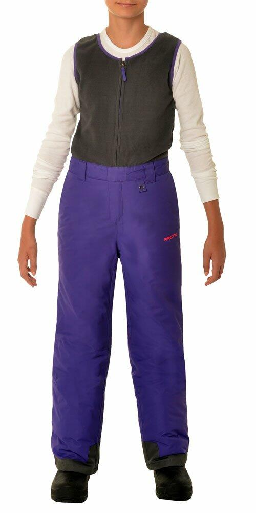 Arctix Kids Limitless Fleece Top Bib Overalls, Purple, Small