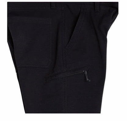 Weatherproof Vintage Men's Comfort Stretch Relaxed Fit Bonded Fleece Lined Canvas Utility Pant (US, Waist Inseam, 40, 32, Regular, Regular, Black)