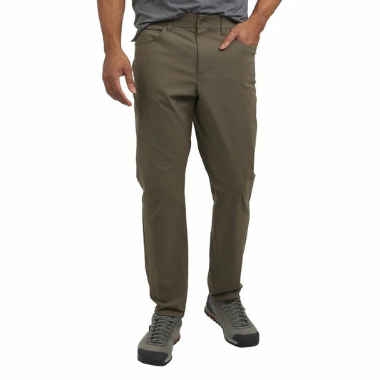 Weatherproof Vintage Men’s Tech Pants – Water-Resistant Stretch Performance Pants with Flex Waistband, Straight Fit (Tan, 40x29)