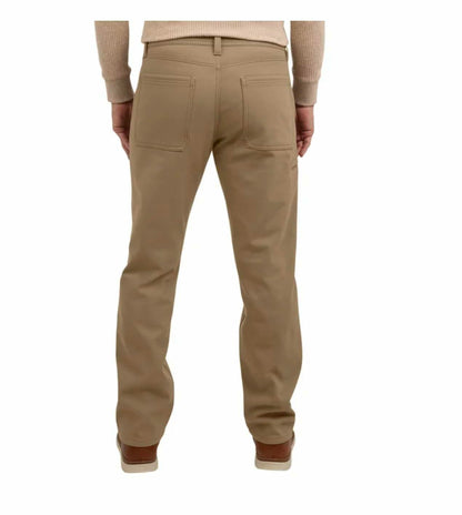 Weatherproof Vintage Men's Comfort Stretch Relaxed Fit Bonded Fleece Lined Canvas Utility Pant (US, Waist Inseam, 40, 30, Regular, Regular, Tan)