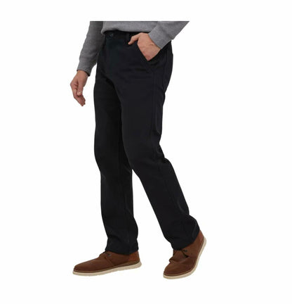 Weatherproof Vintage Men's Comfort Stretch Relaxed Fit Bonded Fleece Lined Canvas Utility Pant (US, Waist Inseam, 40, 32, Regular, Regular, Black)