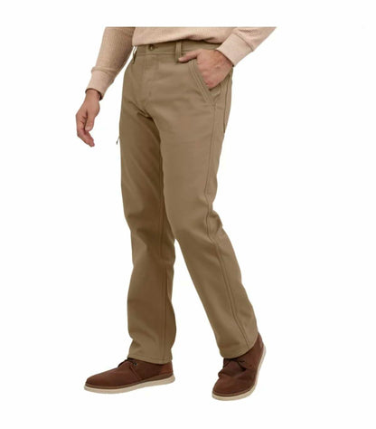Weatherproof Vintage Men's Comfort Stretch Relaxed Fit Bonded Fleece Lined Canvas Utility Pant (US, Waist Inseam, 40, 30, Regular, Regular, Tan)