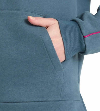 PUMA Women's Long Sleeve Fleece Pullover Hoodie with Kangaroo Pocket (US, Alpha, XX-Large, Regular, Regular, Blue)