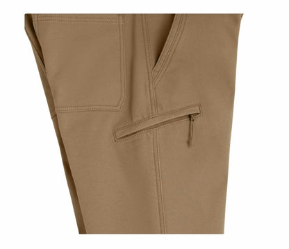 Weatherproof Vintage Men's Comfort Stretch Relaxed Fit Bonded Fleece Lined Canvas Utility Pant (US, Waist Inseam, 40, 30, Regular, Regular, Tan)