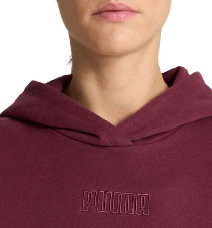 PUMA Women's Long Sleeve Fleece Pullover Hoodie with Kangaroo Pocket (US, Alpha, XX-Large, Regular, Regular, Red)