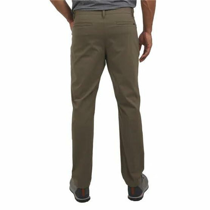 Weatherproof Vintage Men’s Tech Pants – Water-Resistant Stretch Performance Pants with Flex Waistband, Straight Fit (Tan, 40x30)