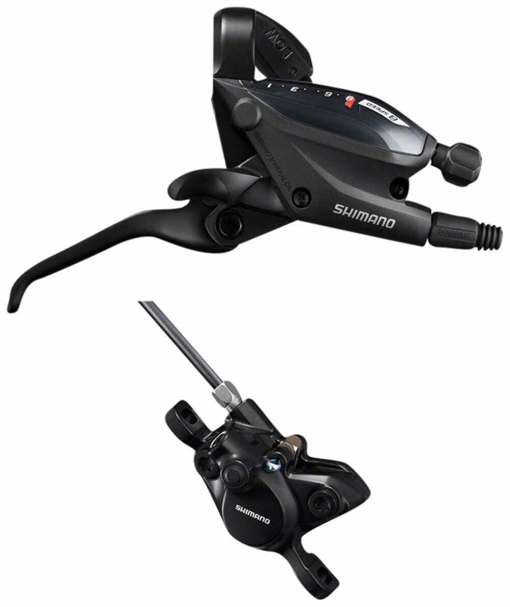 SHIMANO Bicycle Disc Brake Lever Assembled Set - ST-EF505 ((8R), 8SPD, BR-MT200(R), W/O Adapter)