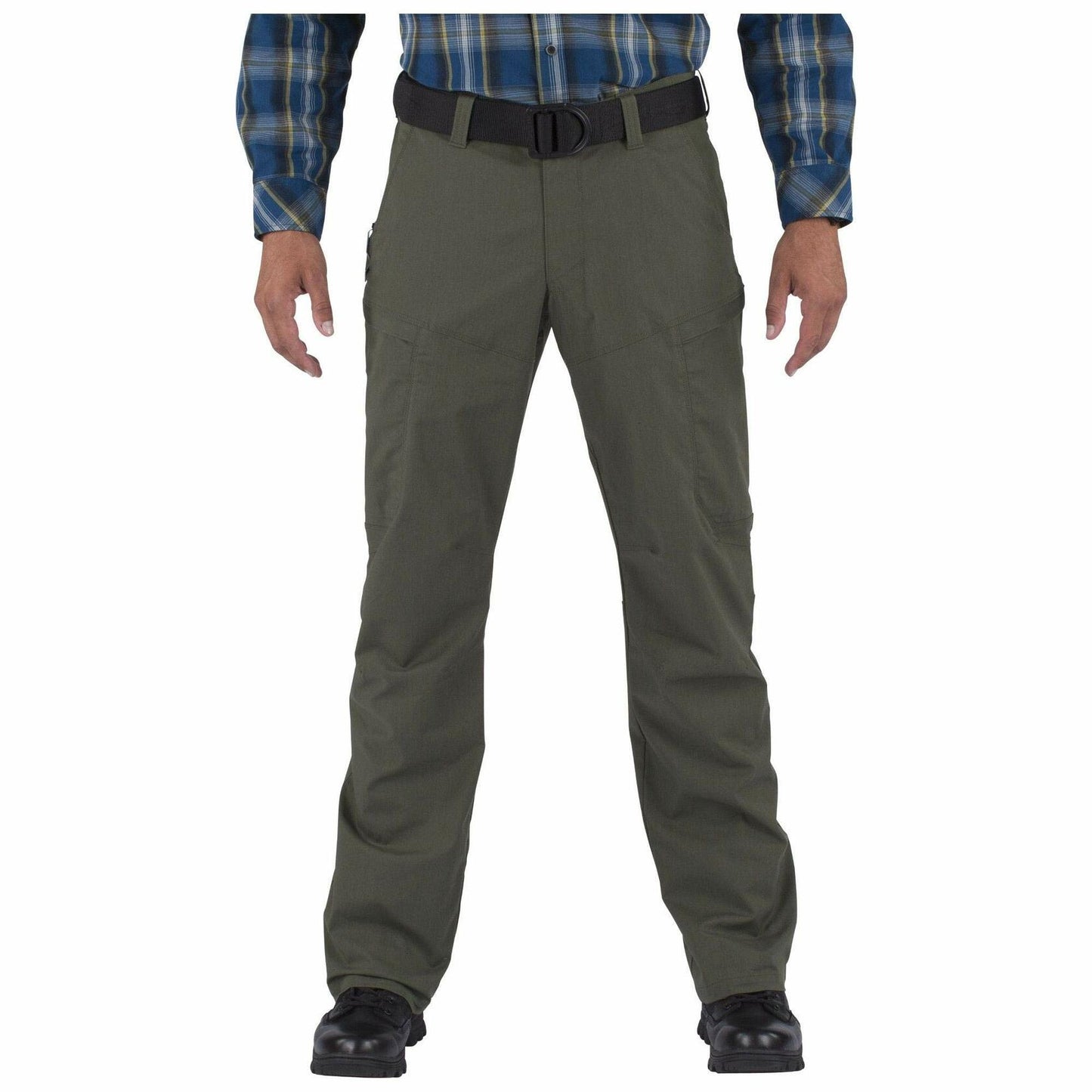5.11 Tactical Men's Apex Cargo Work Pants, Flex-Tac Stretch Fabric, Gusseted, Water Resistant Finish, TDU Green, Men's Size 34W x 34L