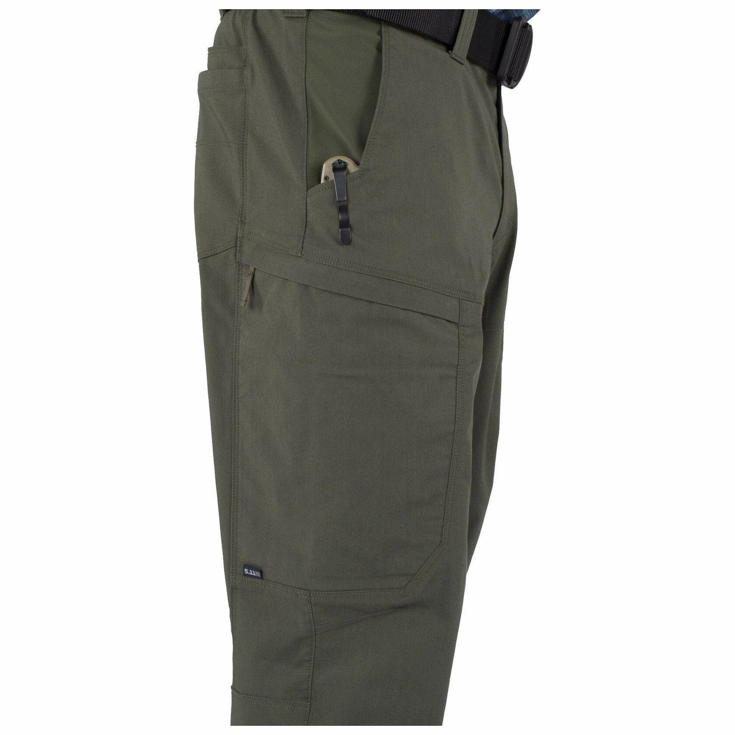 5.11 Tactical Men's Apex Cargo Work Pants, Flex-Tac Stretch Fabric, Gusseted, Water Resistant Finish, TDU Green, Men's Size 34W x 34L