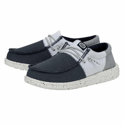 HEYDUDE Mens Wally Tri-Varsity (Toddler) Navy size 4