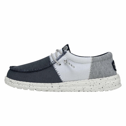 HEYDUDE Mens Wally Tri-Varsity (Toddler) Navy size 4