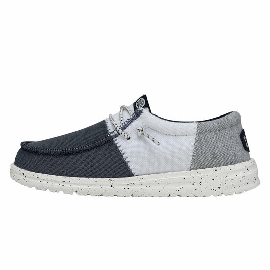 HEYDUDE Mens Wally Tri-Varsity (Toddler) Navy size 4