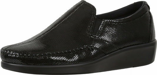 SAS Dream Comfort Loafer Black Snake 8.5 M (M) (B)