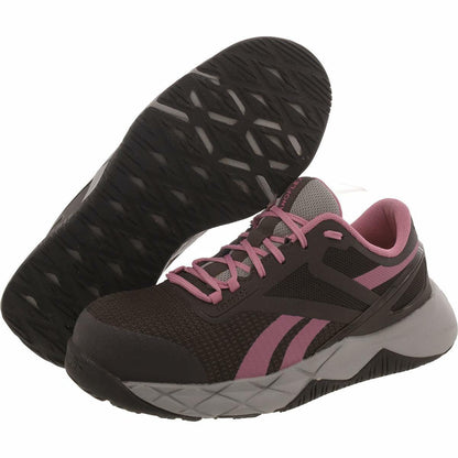 Reebok Nanoflex TR Work EH Comp Toe Brown/Pink 6.5 B (M)