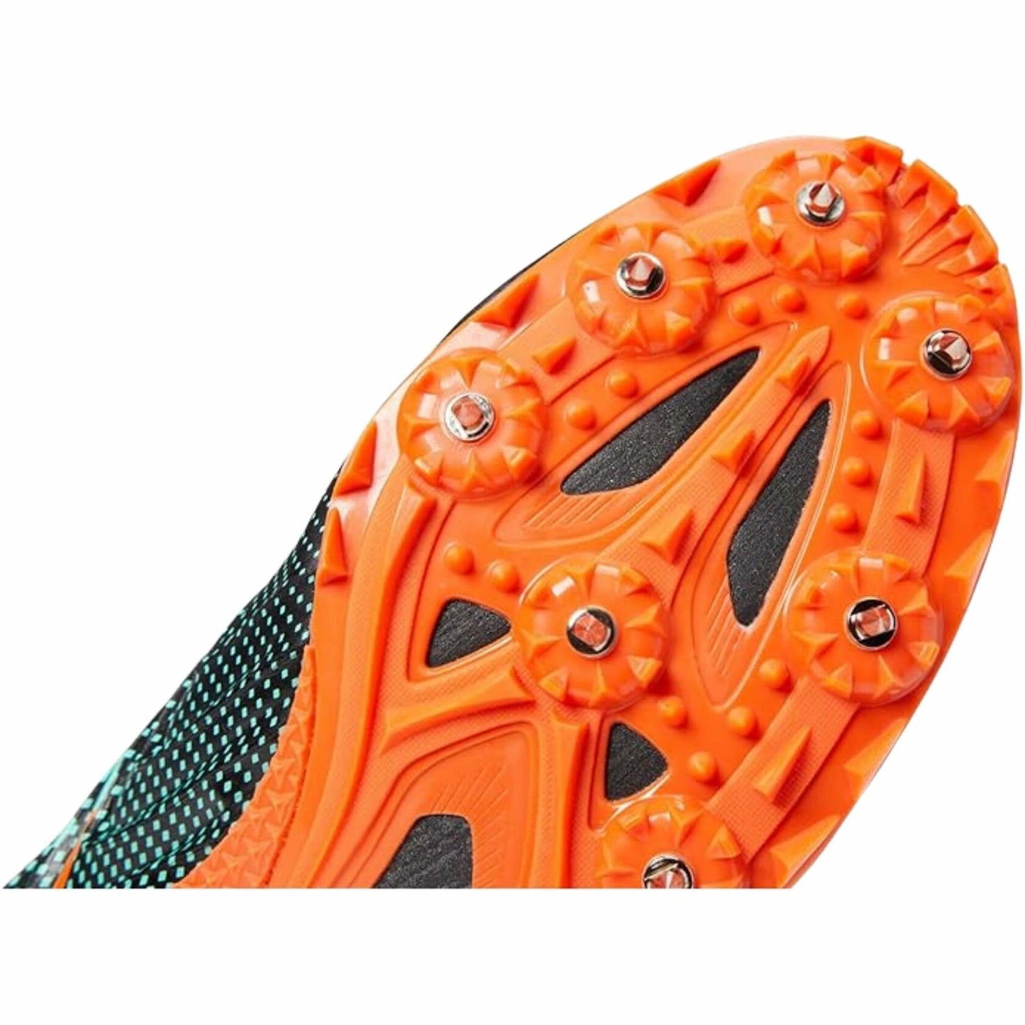 Saucony Men's Spitfire 5 Track Sneaker, Black/Cool Mint, 7.5