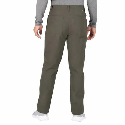 Gerry Men's Water Resistant Fleece Lined Stretch Pants with Zip Pockets and Adjustable Hem, Green (30W x 32L)