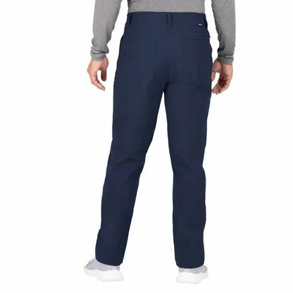 Gerry Men's Water Resistant Fleece Lined Stretch Pants with Zip Pockets and Adjustable Hem, Blue (30W x 30L)