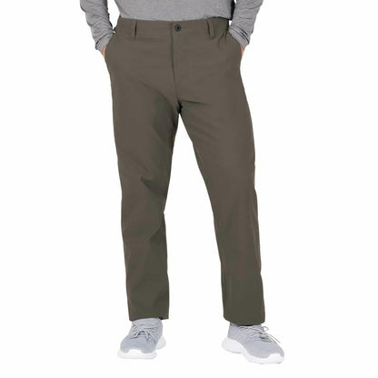 Gerry Men's Water Resistant Fleece Lined Stretch Pants with Zip Pockets and Adjustable Hem, Green (30W x 32L)