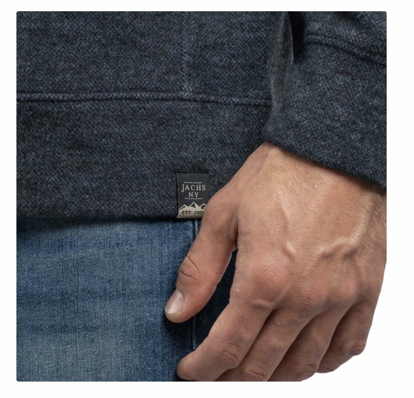 Jachs New York Men's Relaxed Fit Brushed Heathered Pullover Hoodie with Pockets (US, Alpha, Small, Regular, Regular, Blue)