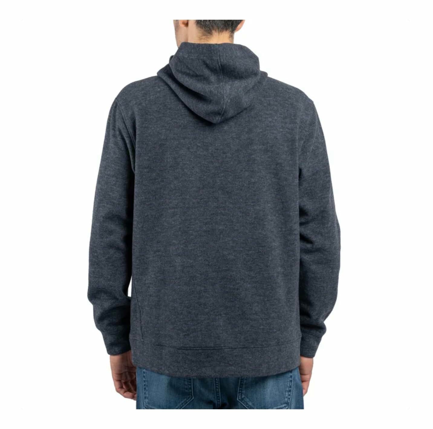 Jachs New York Men's Relaxed Fit Brushed Heathered Pullover Hoodie with Pockets (US, Alpha, Small, Regular, Regular, Blue)