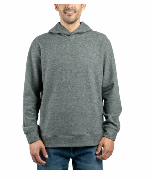 Jachs New York Men's Relaxed Fit Brushed Heathered Pullover Hoodie with Pockets (US, Alpha, Large, Regular, Regular, Gray)