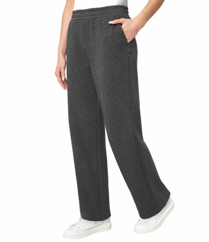 Mondetta Women's Pull On High Waisted Fleece Pant (US, Alpha, X-Large, Regular, Regular, Black)