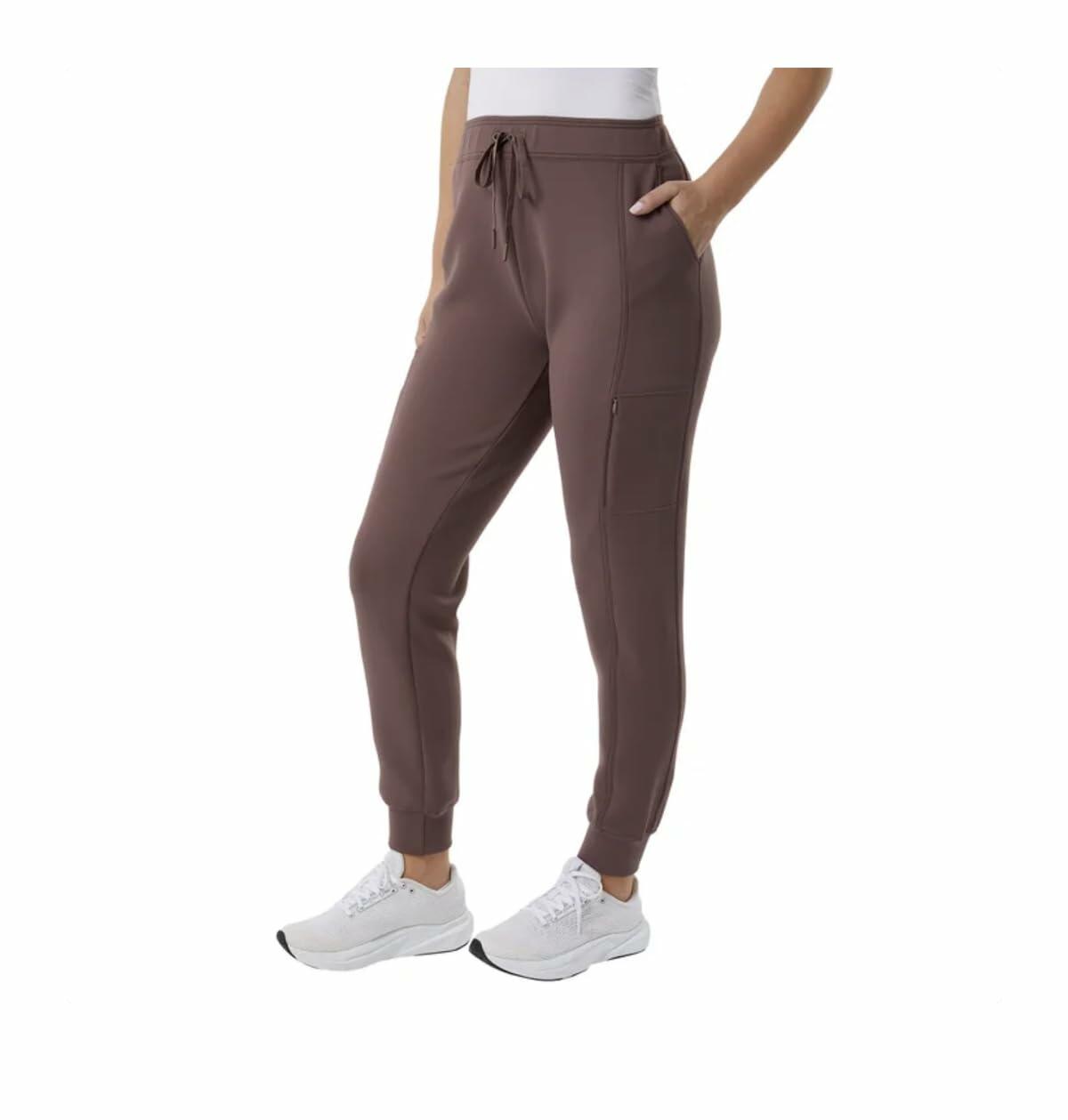 32 Degrees Heat Women's Active Tech Jogger Pant with Pockets (US, Alpha, X-Large, Regular, Regular, Brown)
