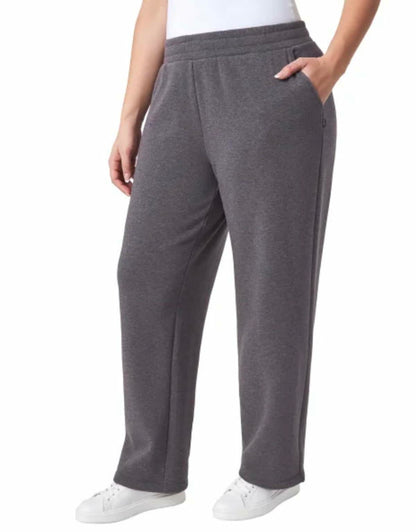Mondetta Women's Pull On High Waisted Fleece Pant (US, Alpha, X-Large, Regular, Regular, Purple)