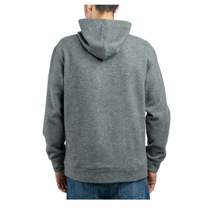 Jachs New York Men's Relaxed Fit Brushed Heathered Pullover Hoodie with Pockets (US, Alpha, Large, Regular, Regular, Gray)