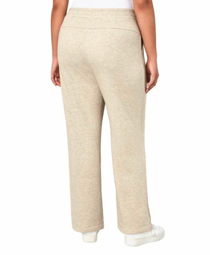 Mondetta Women's Pull On High Waisted Fleece Pant (US, Alpha, Large, Regular, Regular, Tan)