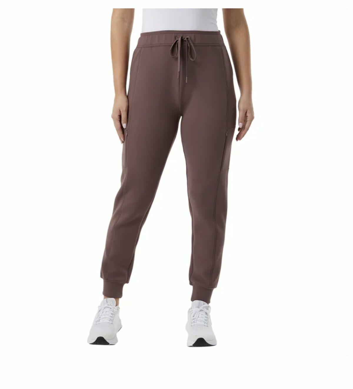 32 Degrees Heat Women's Active Tech Jogger Pant with Pockets (US, Alpha, X-Large, Regular, Regular, Brown)