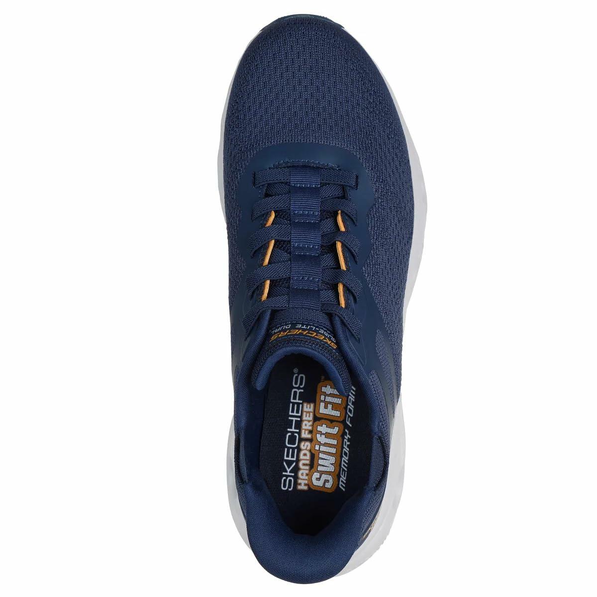 Skechers Men's Go Walk Glide Step 2.0 Vic Sneaker, Navy/Black, 8
