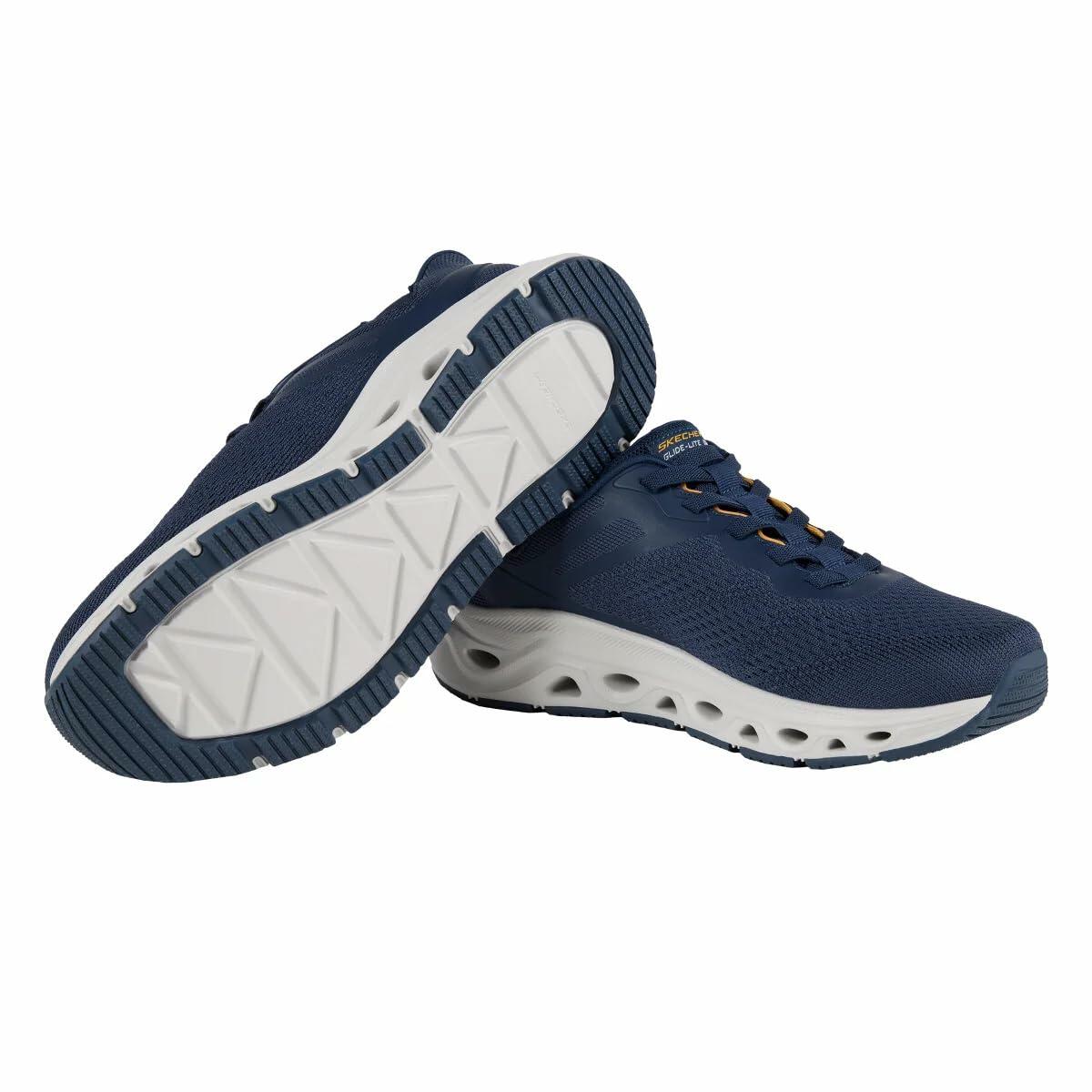 Skechers Men's Go Walk Glide Step 2.0 Vic Sneaker, Navy/Black, 8