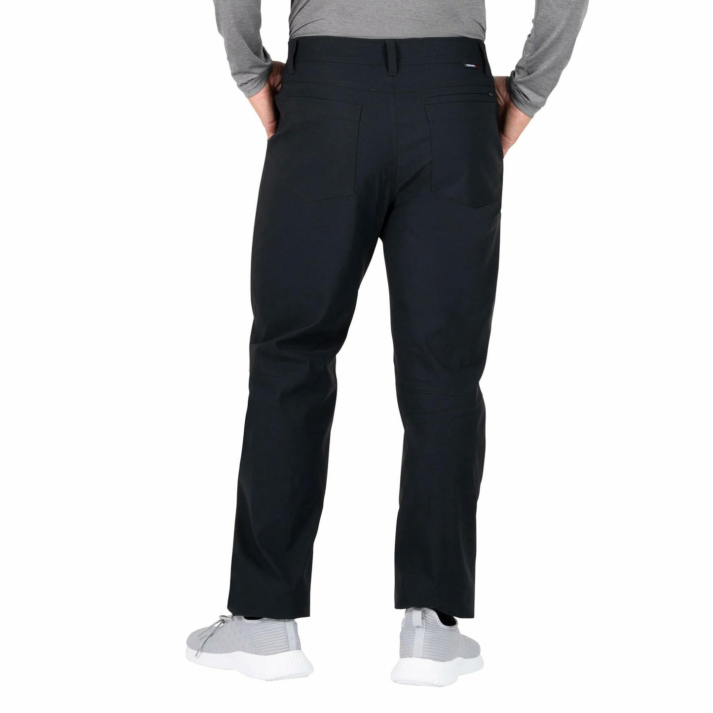 Gerry Men's Water Resistant Fleece Lined Stretch Pants with Zip Pockets and Adjustable Hem, Black (40W x 32L)