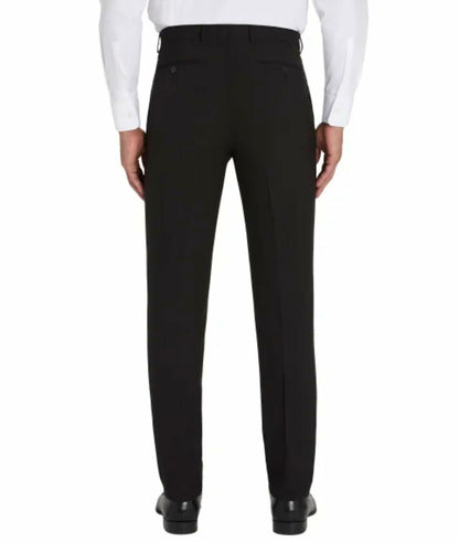 Calvin Klein Men's Slim Fit Stretch Flat Front Dress Pant (US, Waist Inseam, 30, 30, Regular, Regular, Black)