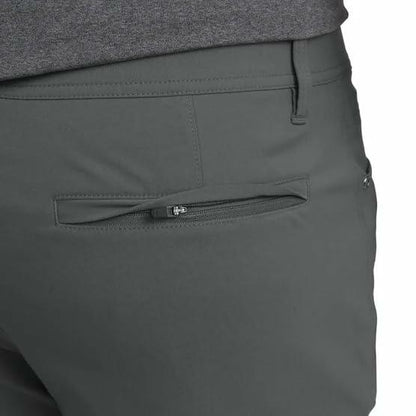 Weatherproof Vintage Men’s Tech Pants – Water-Resistant Stretch Performance Pants with Flex Waistband, Straight Fit (Gray, 32x34)