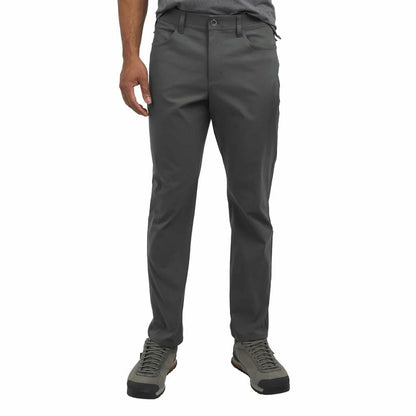 Weatherproof Vintage Men’s Tech Pants – Water-Resistant Stretch Performance Pants with Flex Waistband, Straight Fit (Gray, 32x34)